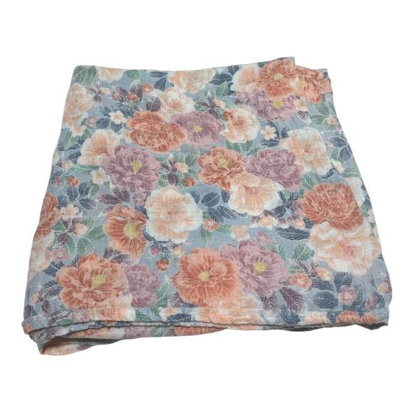 Angel Dear Camellia Swaddle Blanket Baby Muslin Cotton Viscose Floral - Picture 1 of 5